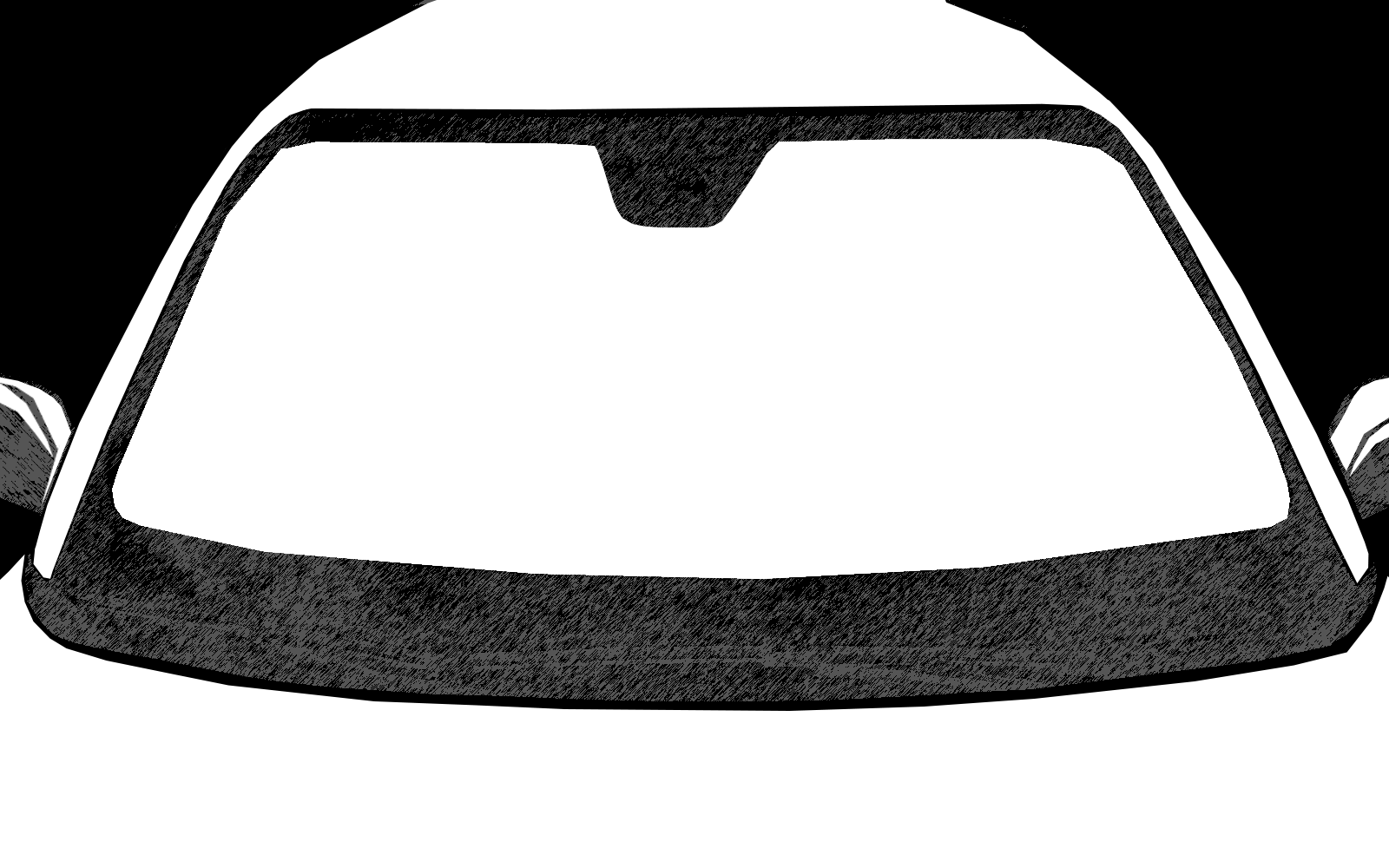 Vehicle Mask - View through the windshield
