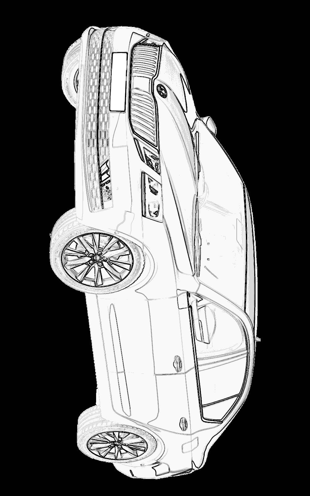 Vehicle Mask - Front-left View